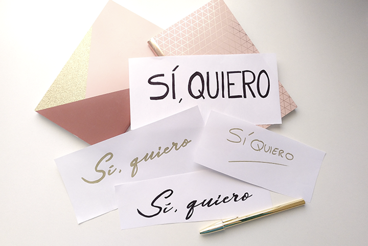consigue un Sí quiero gracias a tus textos